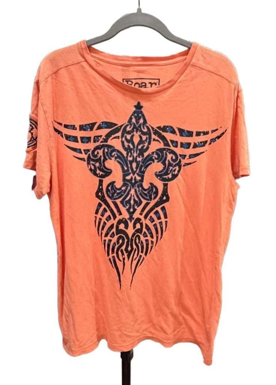 Roar Premium Quality Men's Statement Tee with Fleur-de-lis Graphic